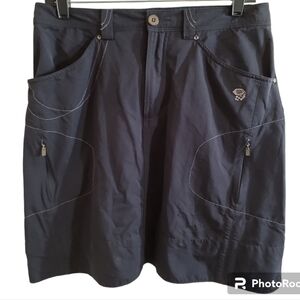 Mountain Hardware Outdoor Nylon Skirt 6 Navy Pockets Hiking